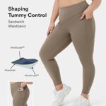 aktív ruházat Halara csípős magas derekú haskontroll oldalzsebformáló edzés molett leggings hajnalbarna nők 8FPF801574