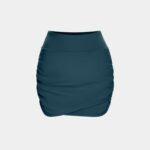 aktív ruházat Halara Magas derekú bodycon oldalzseb 2 az 1-ben mini domború alkalmi szoknya majolika kék nők 8FPF80501
