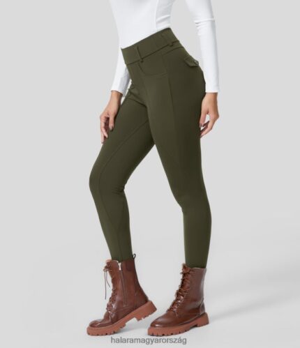 aktív ruházat Halara softlyzero eco magas derekú oldalzseb jóga 7/8 leggings eredeti nők 8FPF801570
