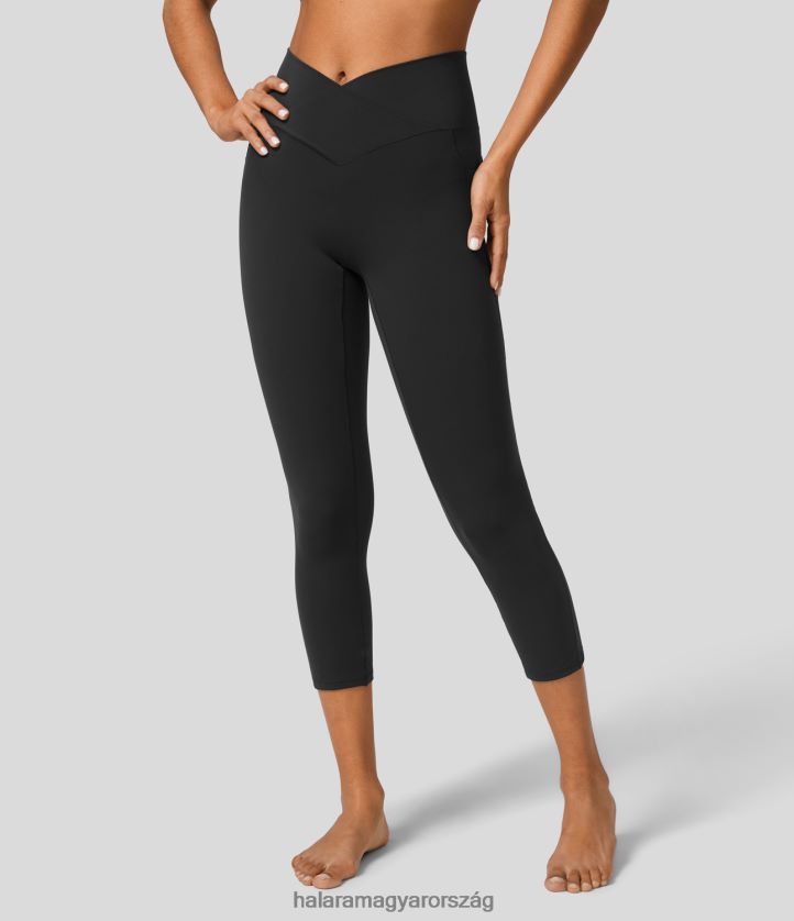 aktiv_ruhazat_halara_softlyzero_magas_dereku_crossover_pocket_capri_joga_leggings_fekete_nok_8fpf801553.jpg aktív ruházat Halara softlyzero magas derekú crossover pocket capri jóga leggings fekete nők 8FPF801553 - Image 1