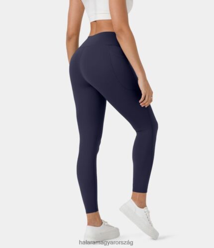 aktív ruházat Halara softlyzero magas derekú mély oldalzsebű jóga leggings pávakabát nők 8FPF801478