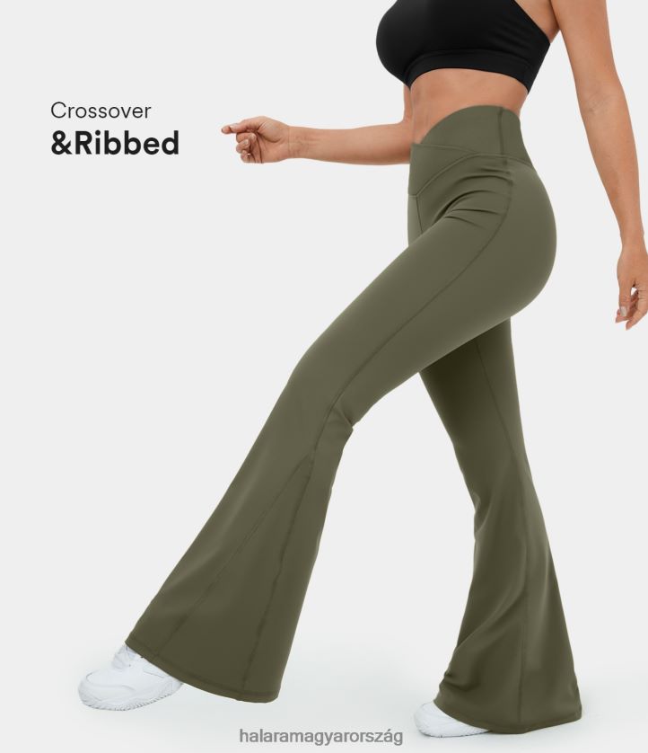 aktiv_ruhazat_halara_softlyzero_pluss_magas_dereku_crossover_bordas_szuper_flare_joga_leggings_fu_szurke_zold_nok_8fpf80313.jpg aktív ruházat Halara softlyzero plüss magas derekú crossover bordás szuper flare jóga leggings fű szürke zöld nők 8FPF80313 - Image 1