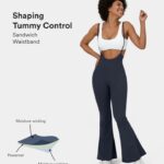 ruházat Halara állítható spagetti pántos szendvics derékpánt flare alkalmi jumpsuit éjkék nők 8FPF802099