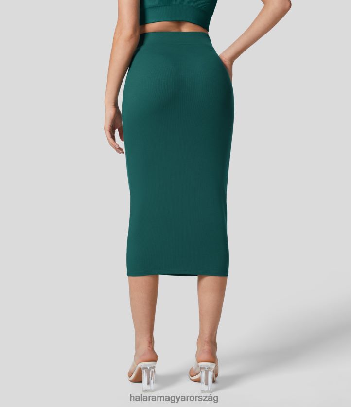 ruhazat_halara_bordas_magas_dereku_bodycon_midi_alkalmi_szoknya_kekeszold_nok_8fpf80712.jpg ruházat Halara bordás magas derekú bodycon midi alkalmi szoknya kékeszöld nők 8FPF80712 - Image 1