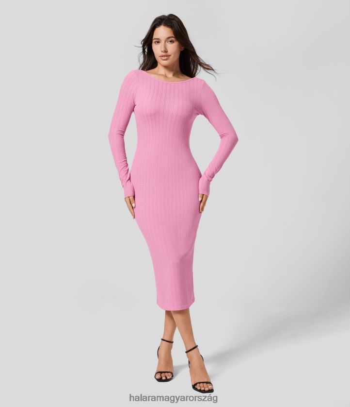 ruhazat_halara_csonaknyaku_hat_nelkuli_hosszu_ujju_bodycon_midi_alkalmi_ruha_rozsaszin_cukormaz_nok_8fpf801124.jpg ruházat Halara csónaknyakú, hát nélküli hosszú ujjú bodycon midi alkalmi ruha rózsaszín cukormáz nők 8FPF801124 - Image 1