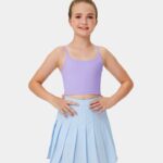 ruházat Halara softlyzero plüss háttámla nélküli vágott tank top-gyerek pasztell lila lány 8FPF801780